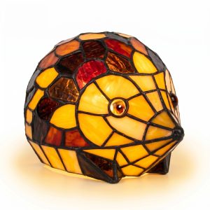 tiffany hedgehog table lamp stained glass animal lamp